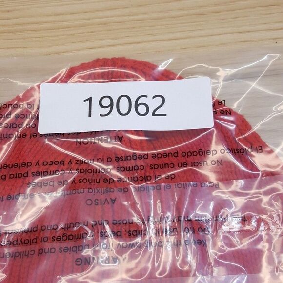 HUGO BOSS Mens Beanie Hat Red Cuffed Stretch Ribbed Knit 100% Wool - Picture 5 of 5